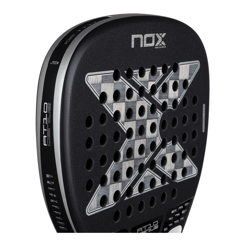 Ракетка для падел NOX AT10 Genius Attack 18K 2026 Тапиа мощная