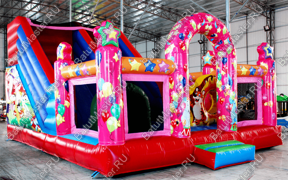 Коммерческий надувной батут "Цирк" 7*5*4 м