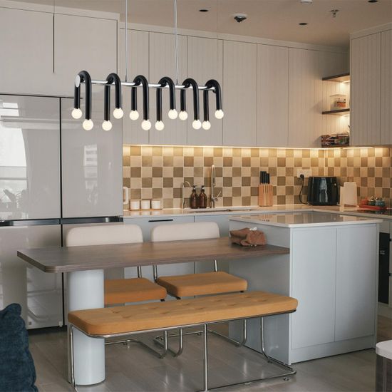 5699/12C MODERNI LN23 119 чёрный, хром Люстра потолочная E14 12*60W 220V CASPIAN