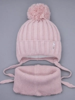 Шапка для девочек и снуд осенняя