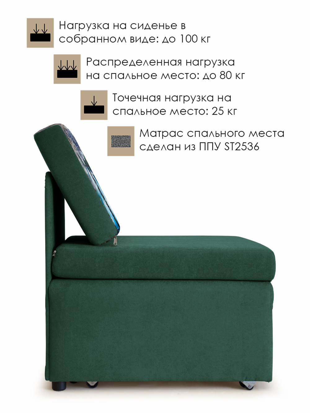 Кресло-кровать "Миник", купон Пейзаж