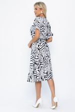 Платье Кристи (черно-белое) П13871-35М LT Collection