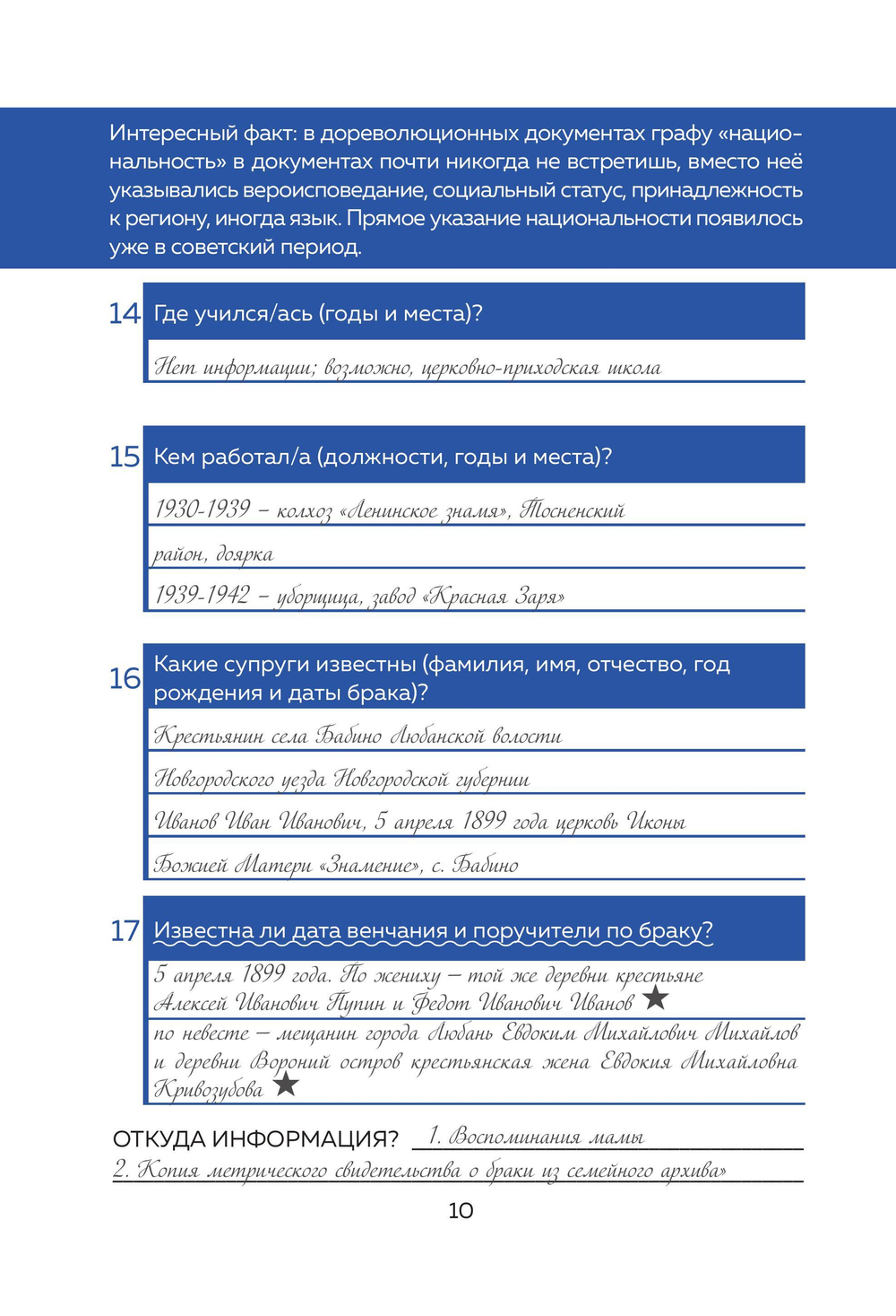 История моего рода