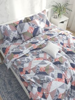 Простынь Сказка "Пэчворк" 200х215 см, перкаль