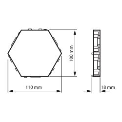 ULE-H77-3.5W-3000K-12V WHITE Cветильник светодиодный модульный. Сенсорный. Теплый белый свет3000К. 72Лм. TM Uniel