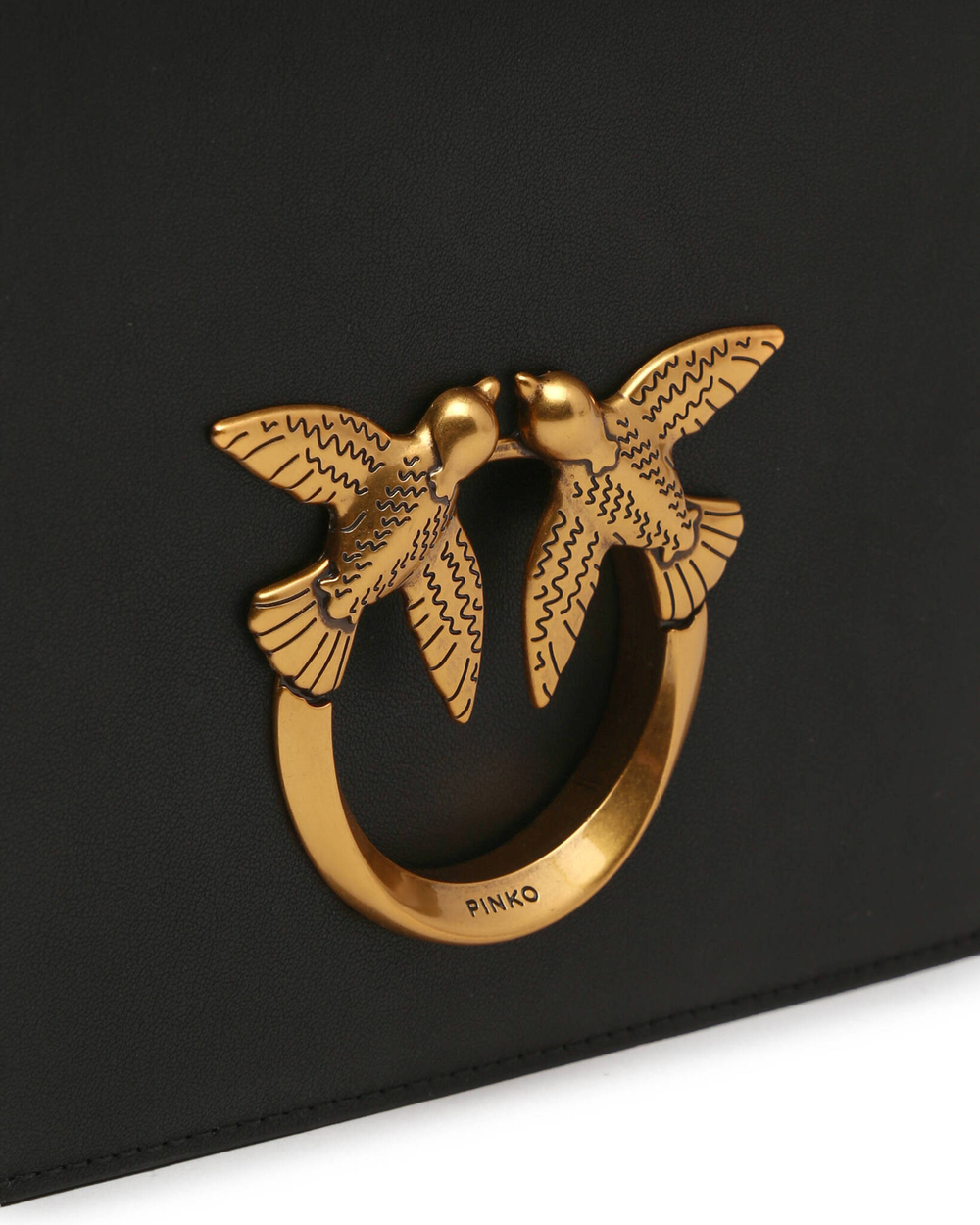 кожаная сумка через плечо love click exagon classic vite Pinko - черный(100073 A0F1)