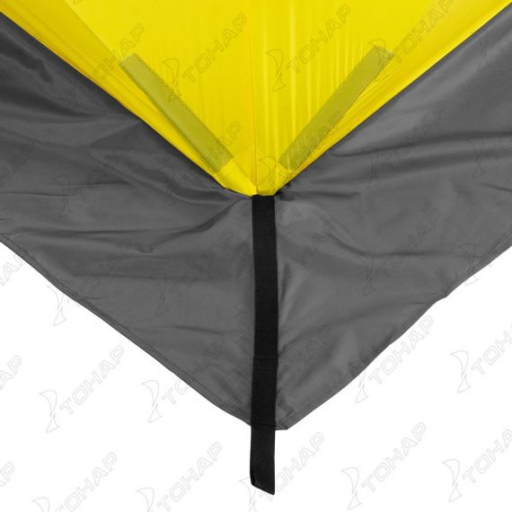 Палатка зимняя Куб 1,8х1,8 желтый/серый (HS-WSC-180YG) Helios