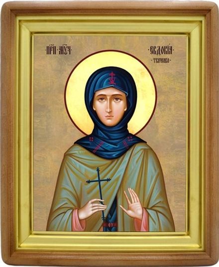 Евдокия Ткаченко преподобномученица. Икона на холсте.