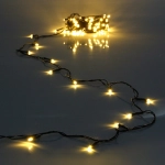 Гирлянда для дома 3,5м 36 ламп LED зелёный пров.,8 реж, IP-20, Теплый белый