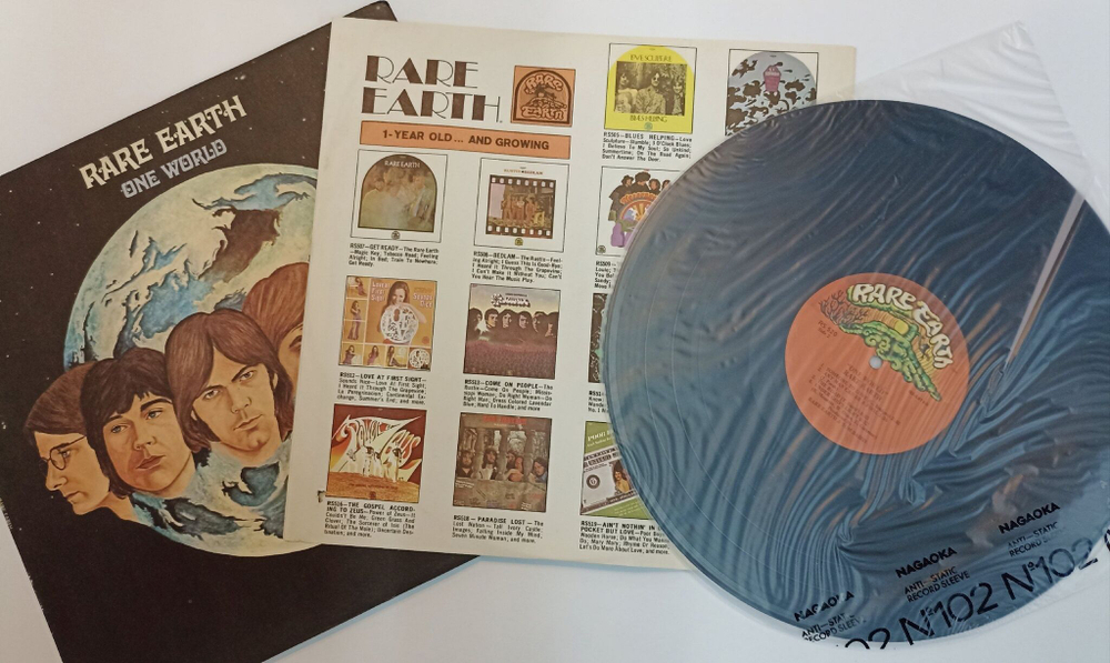 Винтажная виниловая пластинка LP Rare Earth One World (USA 1971)