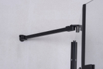 Душевое ограждение Niagara Nova NG-6814-08ВLACK (100х100х195) квадрат,черный,двери распашные,стекло прозрачное,1 место