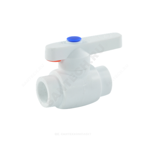 Кран шаровой PP-R белый Дн 20 внутренняя пайка Стандарт RTP (РосТурПласт) 25846