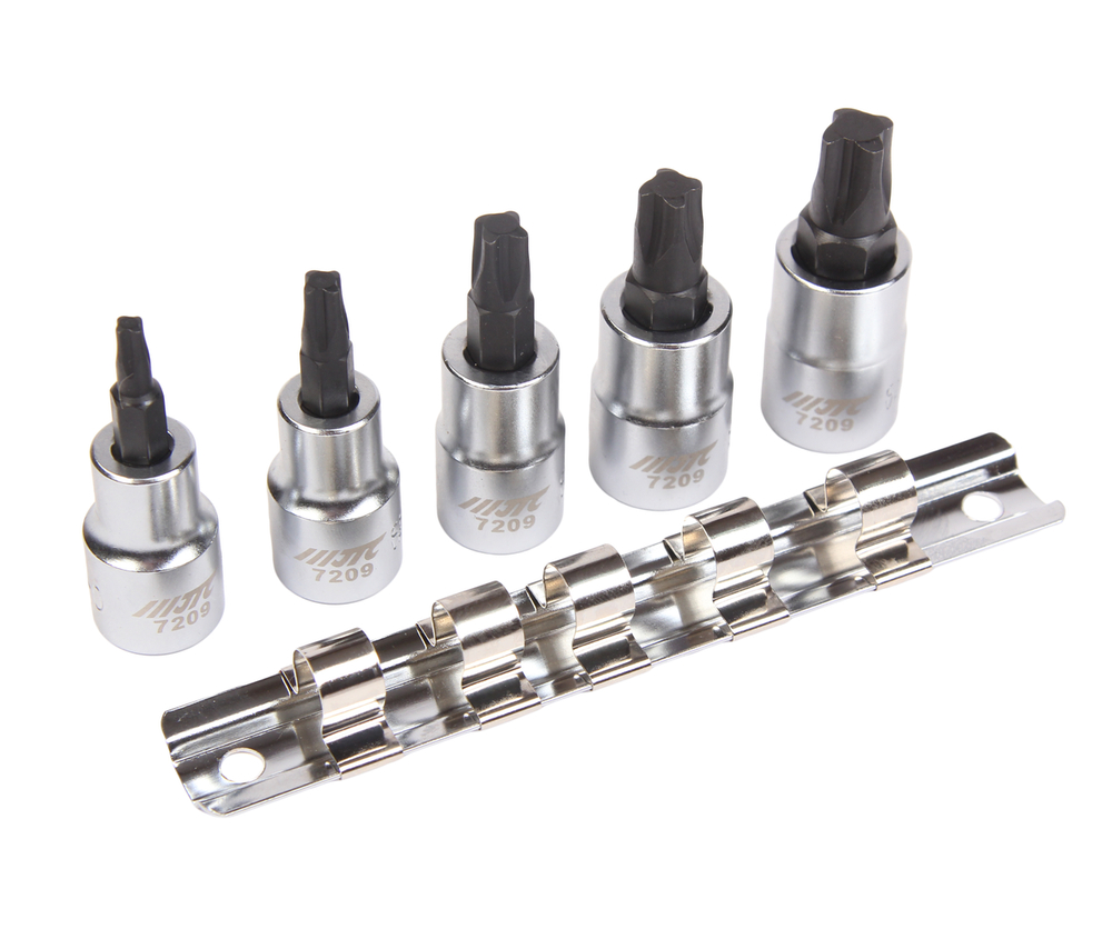 Набор головок для винтов MTS MORTORQ с насадкой 4-лучевых JTC