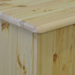 Стол письменный 110х60х74, Вадим, компьютерный для школьника, парта, массив сосны, с ящиком и тумбой, офисный, натуральный цвет, Dipriz