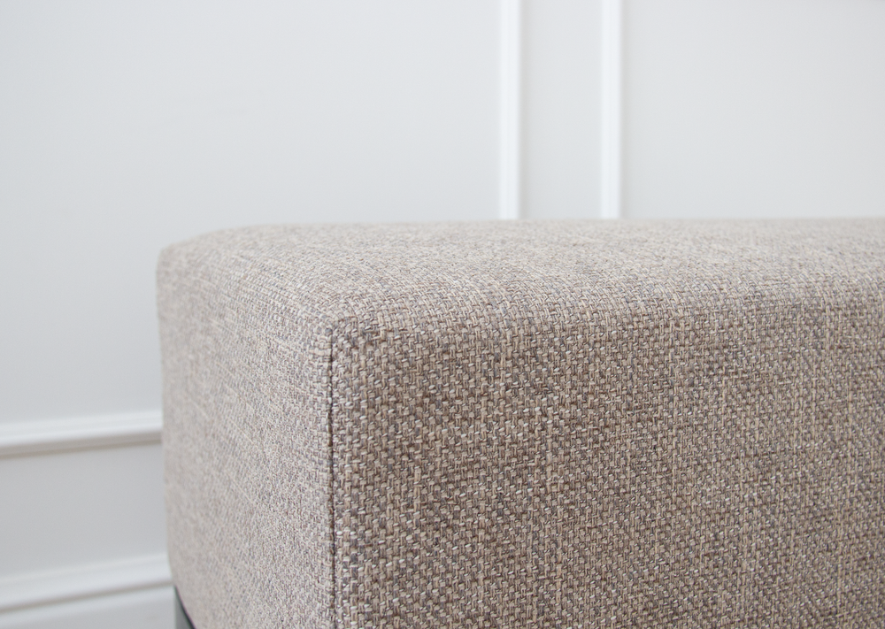 Банкетка Fjord 80 см (бежевый рогожка, бук под эмалью)