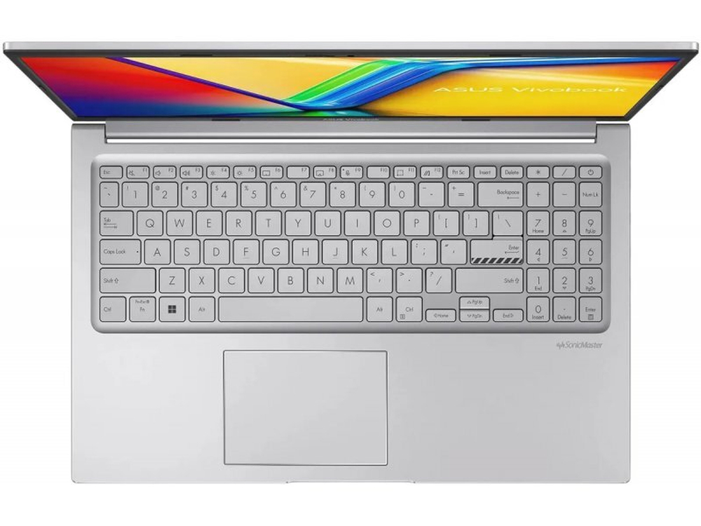 Ноутбук 15,6" ASUS VivoBook 15 X1504VA-BQ286 Core i5 1335U/8Gb/512Gb SSD/15.6" FullHD/DOS Серебристый (90NB10J2-M00BT0)