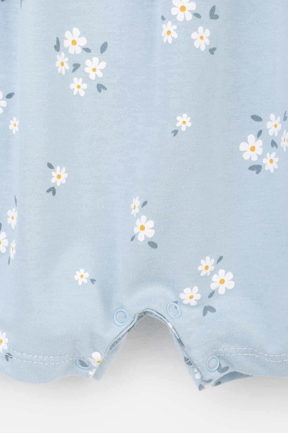 КР 6462/голубой,ромашковое поле к365 полукомбинезон для девочки