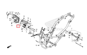 50311-K1Z-J10. STAY, R. FR. COVER. Honda PCX160-125 2021.