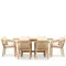 Комплект уличной мебели Ravona из массива акации, стол, 6 стульев