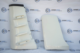 Обтекатель угловой кабины внутрен/наружний прав. SHACMAN X3000 (белый)