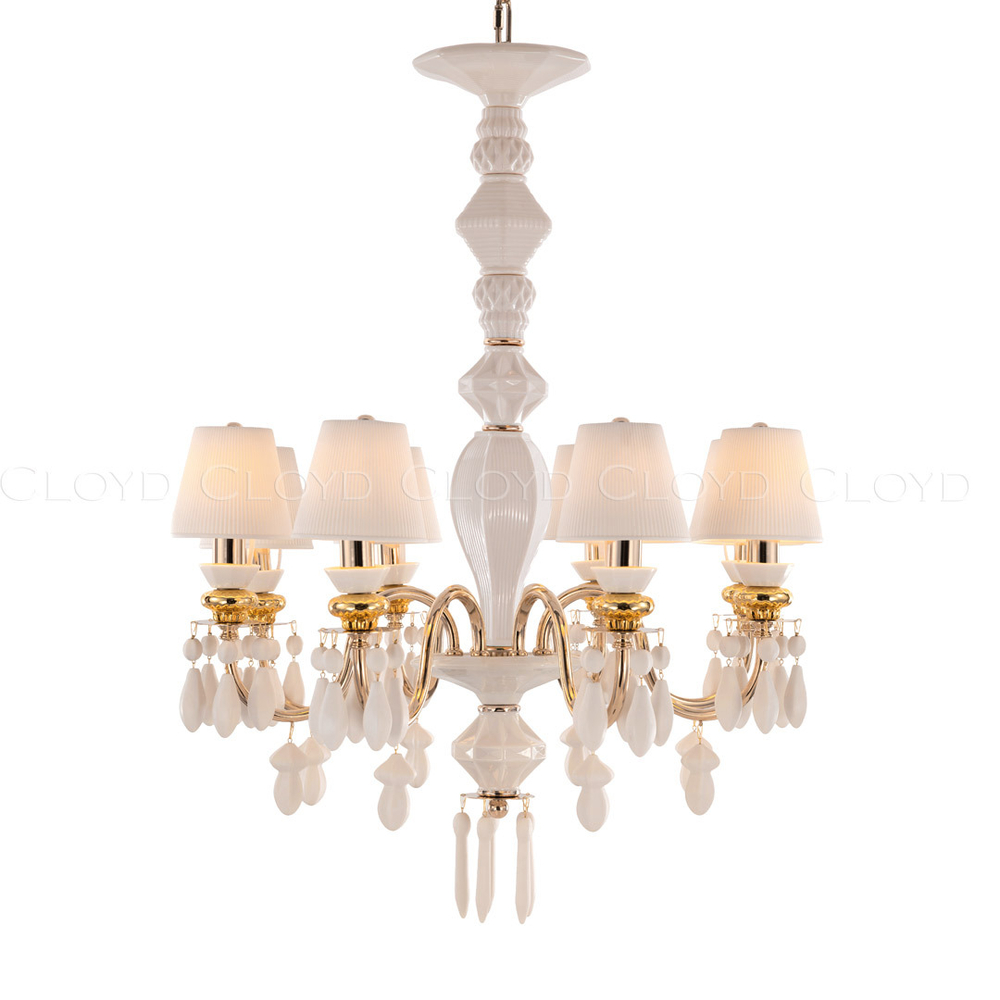 Люстра Cloyd LOTTIE-C C8 / Ø62 см- белая керамика (арт.11219)