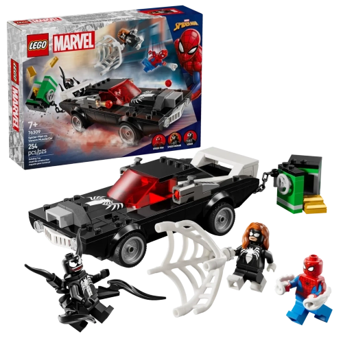 Конструктор LEGO Marvel 76309 Человек-паук против Венома Muscle Car
