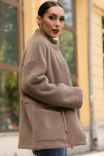 Пальто Альпака (бежевое) Б14139-7М LT Collection