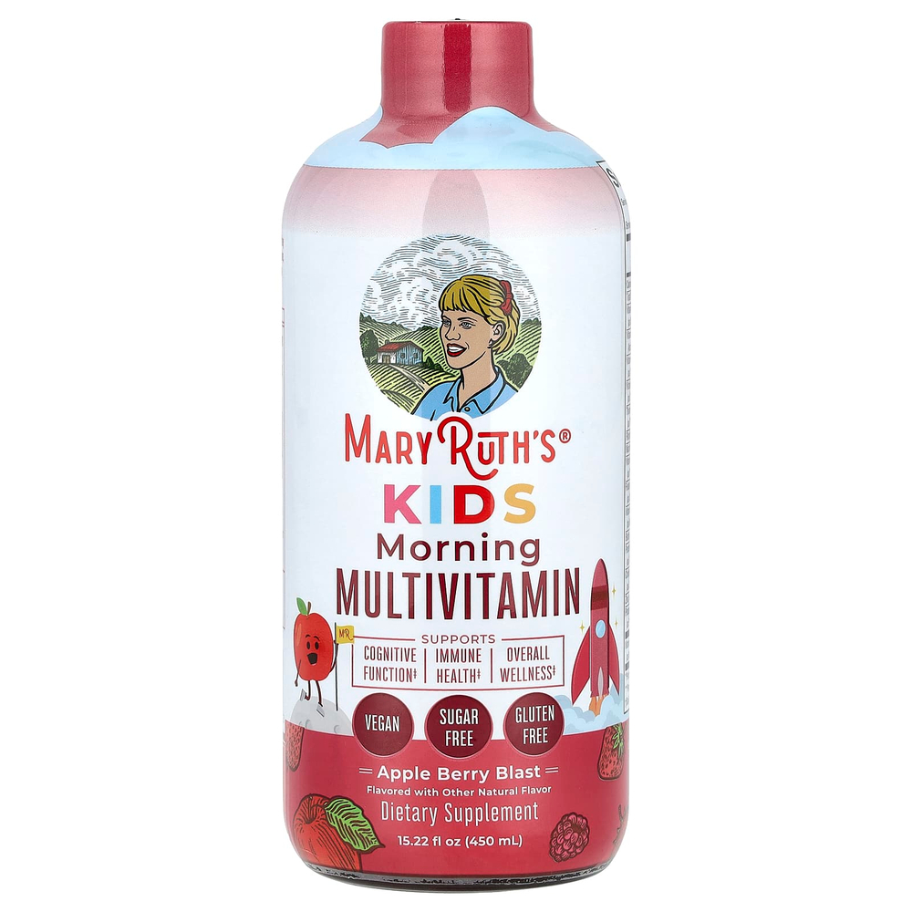 MaryRuth's, Kids Morning Multivitamin, яблочно-ягодный вкус, 450 мл (15,22 жидк. Унции)
