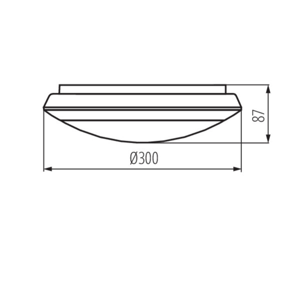 Светильник светодиодный влагостойкий KANLUX  DABA N LED SMD DL 16W