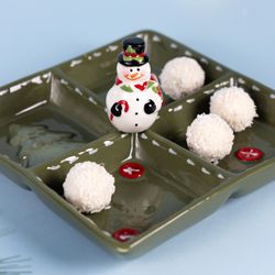 МЕНАЖНИЦА 4 СЕКЦИИ КОЛЛЕКЦИЯ "CHRISTMAS GIFT" 19*19*9,5 СМ