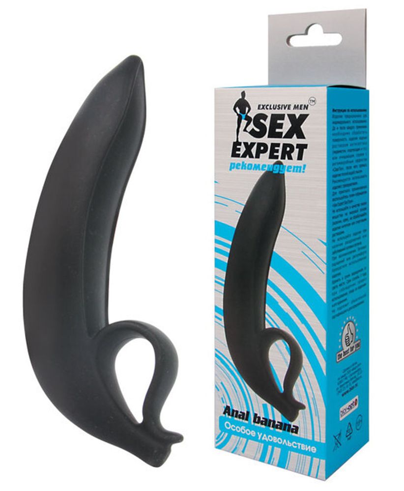 Анальный банан Anal Banana (15,5 см) (Цвет: черный)