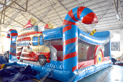 Коммерческий надувной батут "Мороженое" 6*6*3.5 м