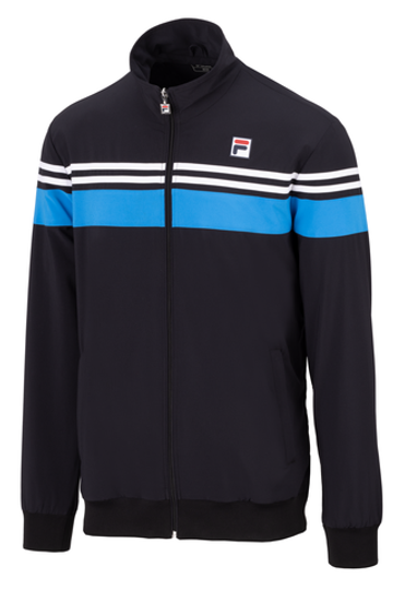 Мужская теннисная кофта Fila Bruno Jacket - черный
