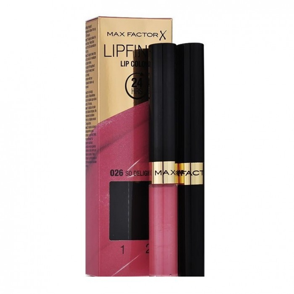 Max Factor Помада для губ Lipfinity Lip Colour, стойкая, тон №026, So Delightful, 2,3 мл