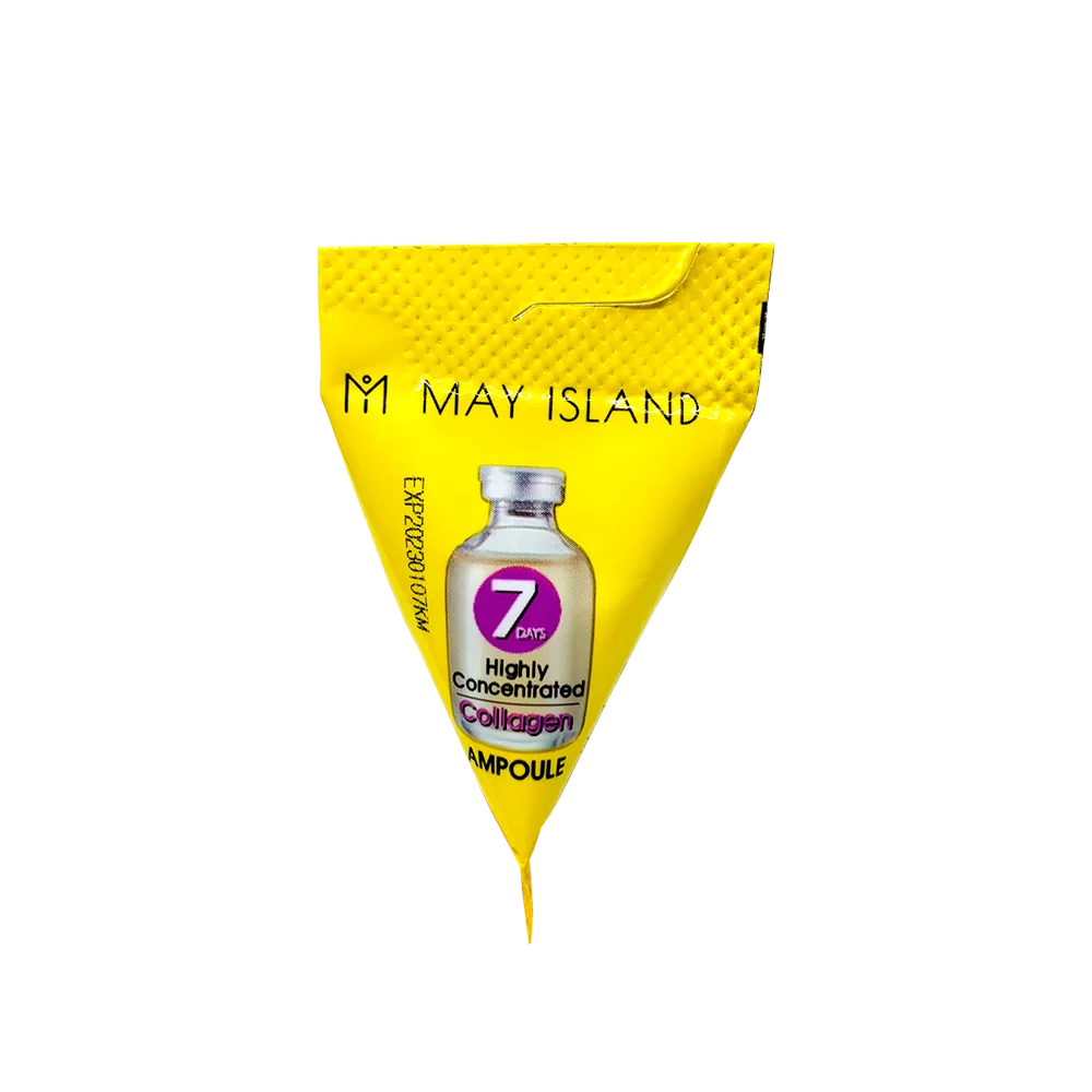 Ампульная сыворотка с коллагеном для упругости кожи MAY ISLAND 7 Days Ampoule Highly Concentrated Collagen 3 ml