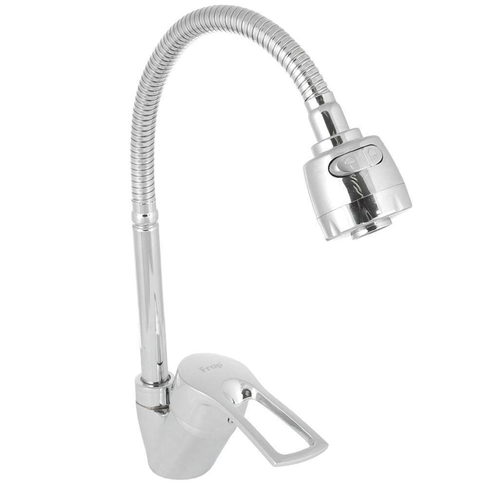 Смеситель для кухни, Frap, гибк излив, с картриджем, хром, F43701-B