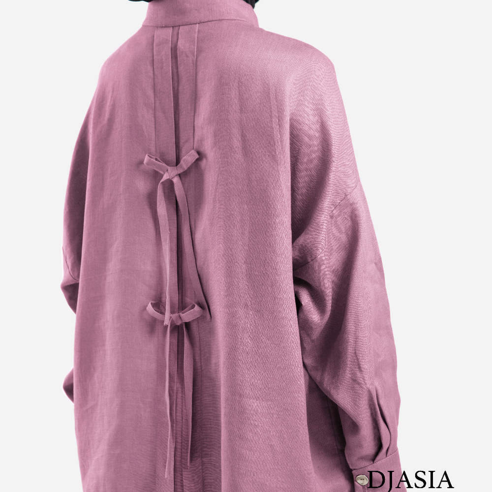 БЛУЗА СО СБОРКОЙ НА ГРУДИ LAYALI LINEN