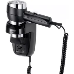 Настенный фен Valera Action 1600 Push Black/Chrome (542.06/044.05 Black)