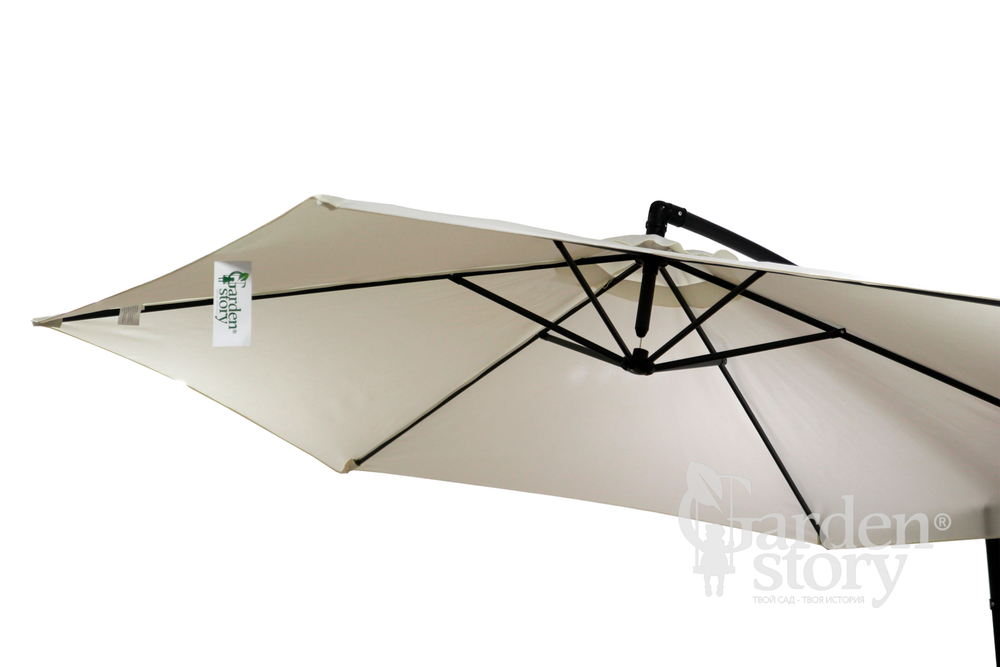 Зонт Банан 1 уп. (купол бежевый) арт.AU006/WR2708 "Garden story"