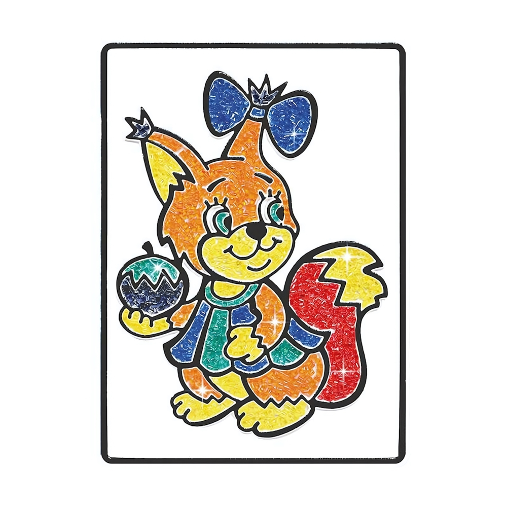 Набор для детского творчества, картина кристаллами "Белочка" 12х18см (Maxiart)