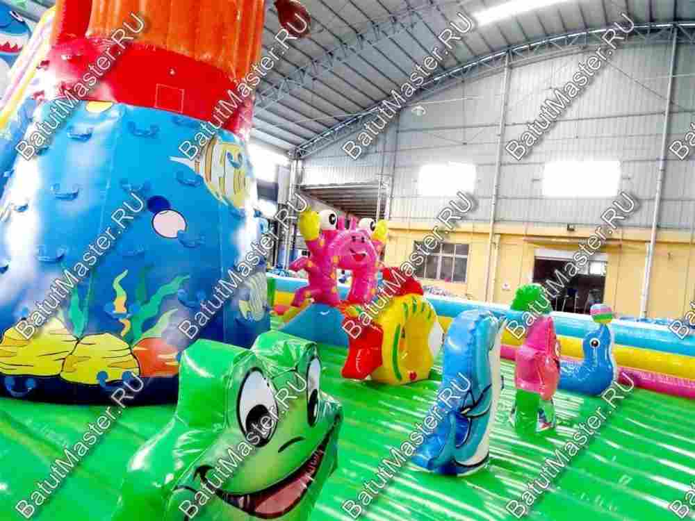 Коммерческий надувной батут "На морском дне" 18*9*7 м