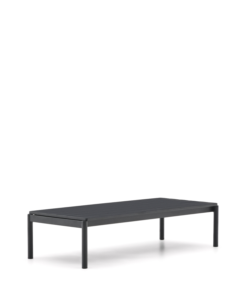 Журнальный столик La Forma (ex Julia Grup) Sorells из серого алюминия 63 x 149 см