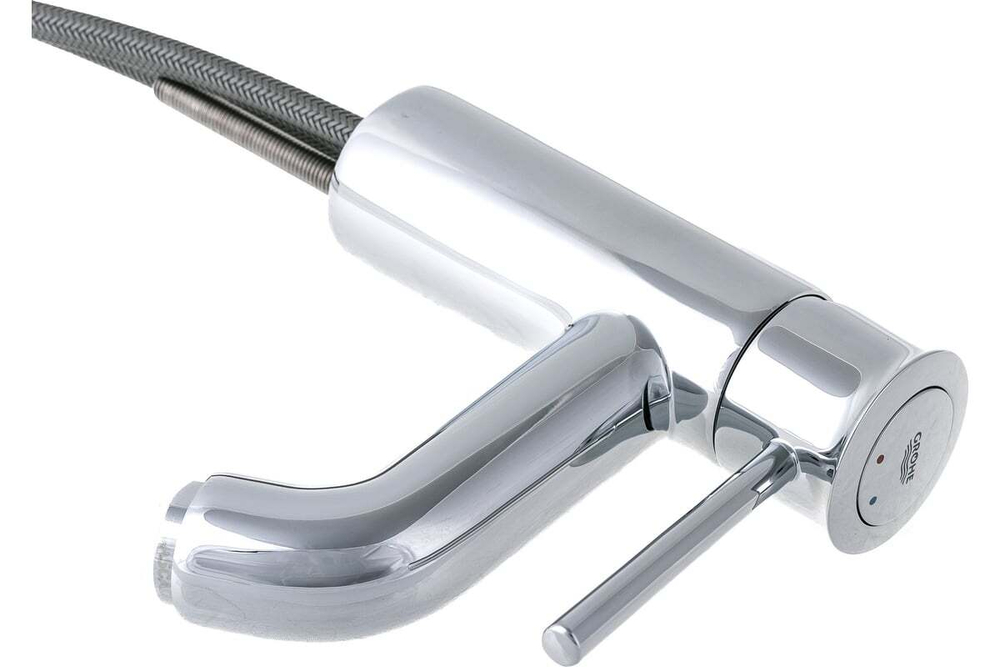 Смеситель для раковины GROHE BauClassic с сливным гарнитуром 23161000