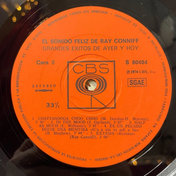 Винтажная виниловая пластинка LP The Happy Sound Of Ray Conniff (Spain 1974)
