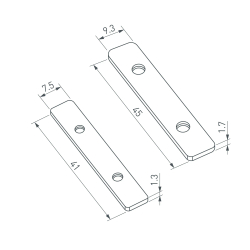 Соединитель профиля LINE-6070-180 Set (Arlight, Металл) 046861