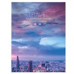 Тетрадь на кольцах А5 175х215 мм, 120 л., твердый картон, клетка, BRAUBERG, "Travel", 404080