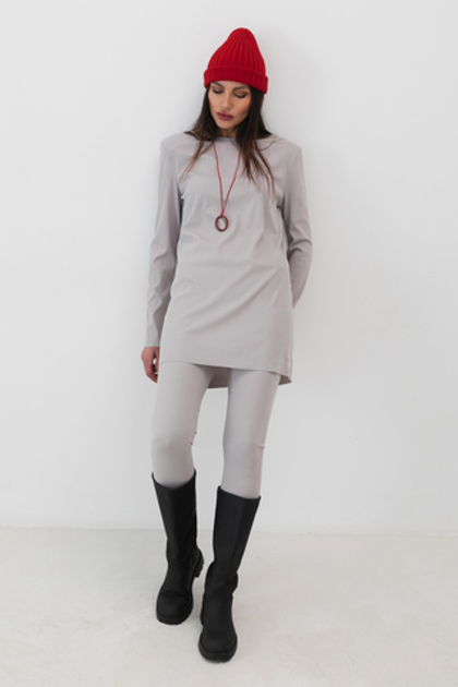 Легинсы лапша (серый)