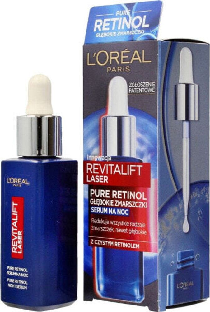Сыворотки, ампулы и масла L’Oreal Paris Revitalift Laser Pure Retinol serum redukujące zmarszczki na noc 30 ml