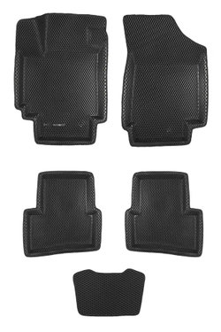 Коврики салона для HYUNDAI Creta (2016-) Euromat 3D EVA черные Арт EM3DEVA-002728