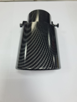 Насадка на глушитель универсальная тёмного цвета тюнинг